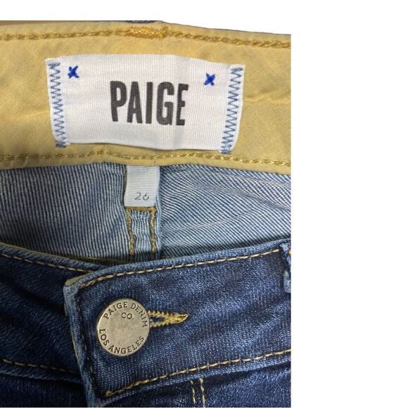- #170 PAIGE medium wash skinny jeans - Picture 4 of 7